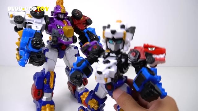 DinoCore S03 Mini Ultra D-Buster, D-Saber appeared! Cute dinosaur transformers! - DuDuPopTOY смотреть онлайн