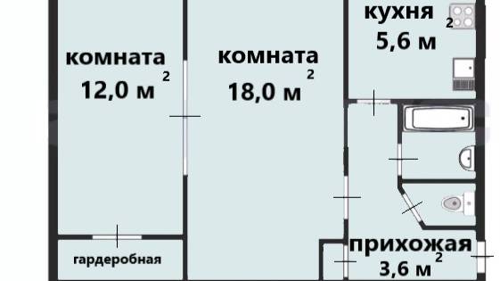 Двухкомнатная квартира, г. Петергоф, б-р Разведчика смотреть онлайн