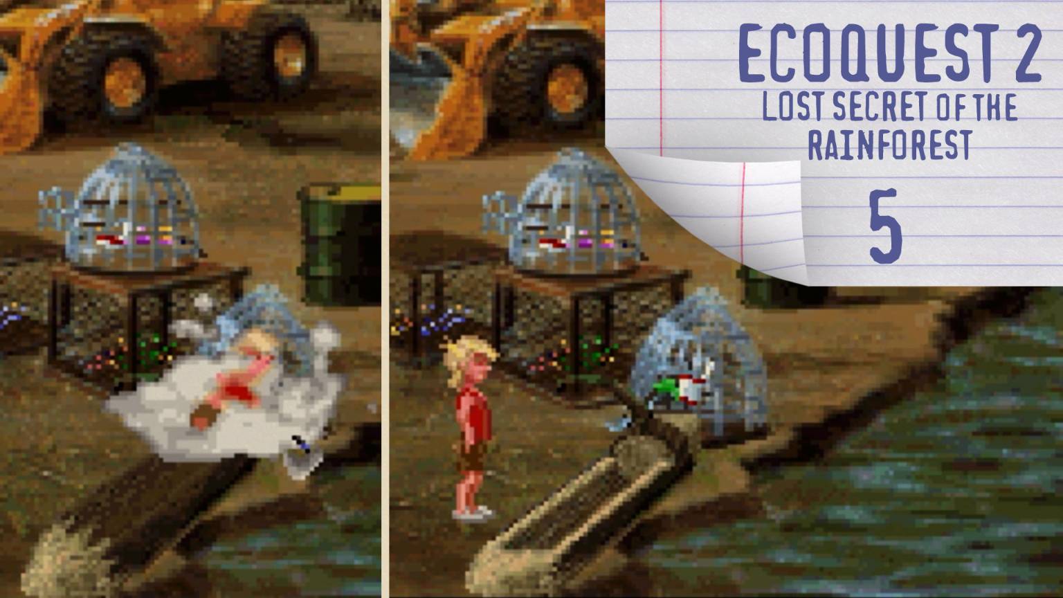 Леша собирает каное топором - EcoQuest 2 (1993) - 5