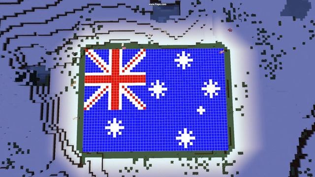 Minecraft Lumar Aussie Flag.
