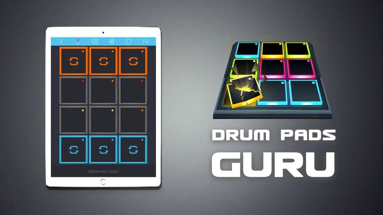 Drum Pads Guru-сэмплер и драм пэды для создания музыкальных треков смотреть онлайн