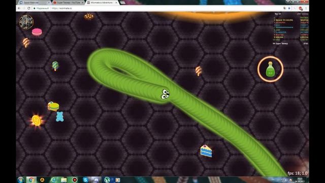 Играю в Wormate.io смотреть онлайн