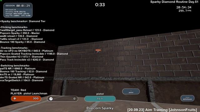 JohnsonFruits's Aim Training [20.09.23/Day.304] смотреть онлайн