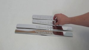 Накладки на пороги Volkswagen Touareg 2010-2018 (штамп)