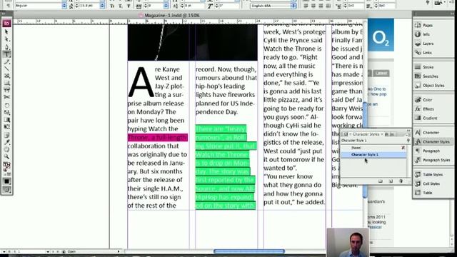 InDesign #5 - Character Styles смотреть онлайн