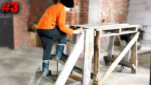 ШТУКАТУРНЫЙ КÓЗЕЛ своими руками. На колёсах из паллета. Штукатурим санузел