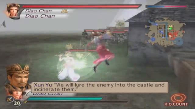 Dynasty Warriors 4 (XL) - Diao Chan Vs Lu Bu Duel