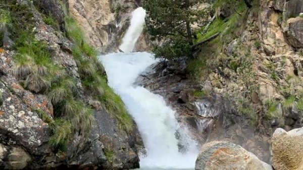 Mountain Waterfall Ambience for Sleep and Focus Enhancement.
