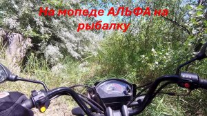 На мопеде Альфа на рыбалку.