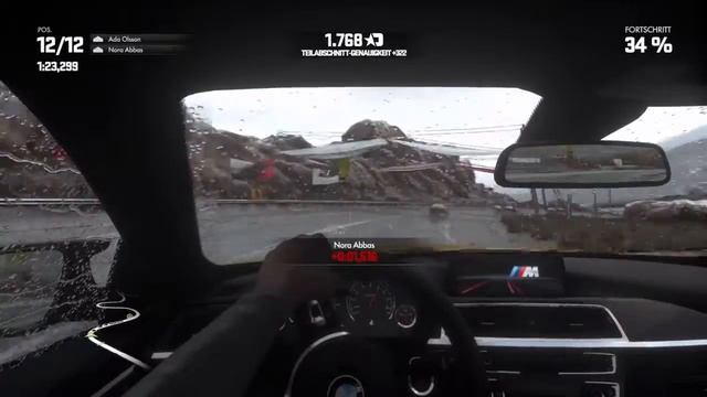 |PS 4|Driveclub BMW M4 driving in rain смотреть онлайн