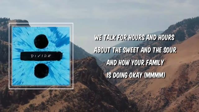 Lyric: Ed Sheeran - Shape Of You смотреть онлайн