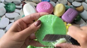 АСМР резка мыла /ASMR Soap Carving (NO TALKING)/Relaxing Sounds/Cutting Dry soap