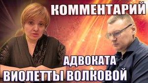 ПРАВОВОЙ БЕСПРЕДЕЛ в деле юриста Антона Долгих. Комментарий адвоката Виолетты Волковой.