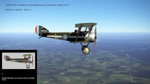 Sopwith Pup истребитель (Великобритания). Варианты окраски. Часть-2. Симулятор «Flying Circus».