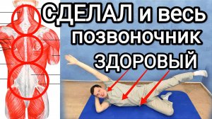 Сделал 20 минут и весь позвоночник здоровый НАВСЕГДА / Гимнастика при остеохондрозе для всех отделов