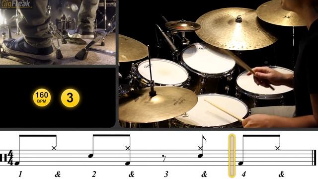 [DRUM N' BASS] 8th Note Off-Beat Grooves Drum Lesson [Intermediate]