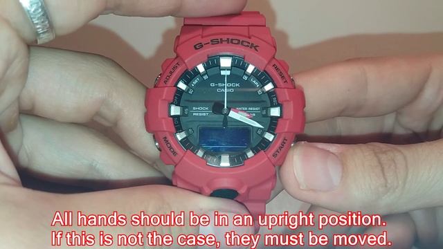 Casio G-Shock GA-800 manual 5535 to set time смотреть онлайн