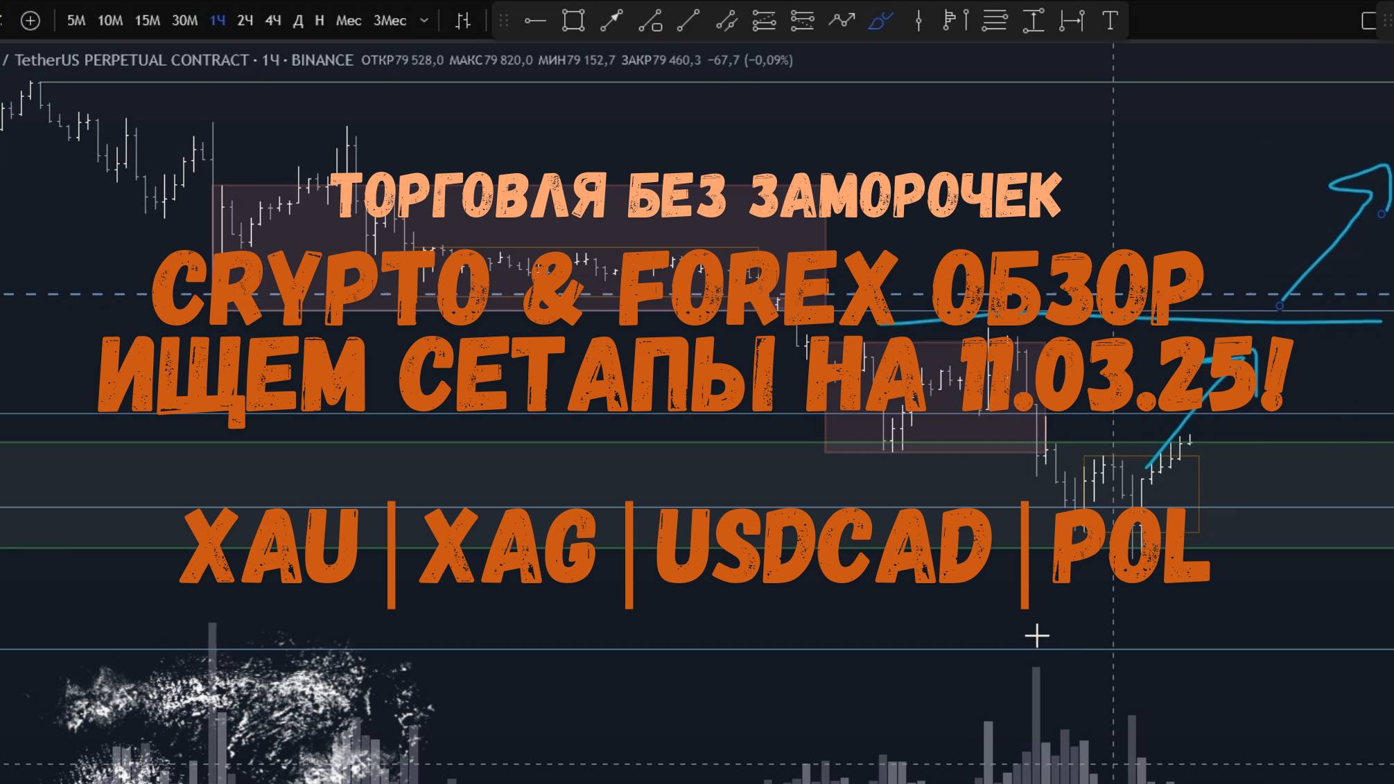 CRYPTO & FOREX Обзор на 11.03.25 - есть идеи по XAU, XAG, UK100, POL и другие! смотреть онлайн