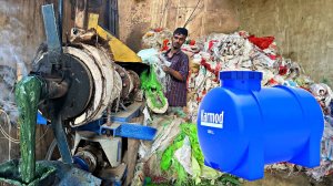 Невероятный процесс Переработки Старого пластика Для изготовления резервуара для воды