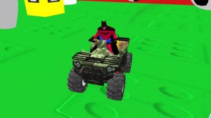 Мультфильм Супергерой Бэтмен Batman Гонки на квадроцикле