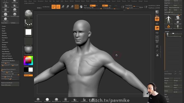 025 ZBrush Modified Clay Brush смотреть онлайн