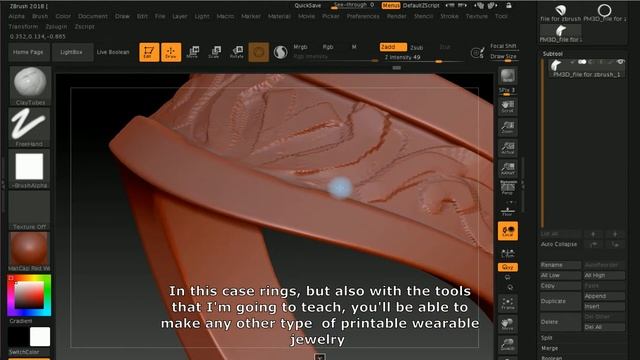 Jewelry 3D modeling Tutorial - Learn Rhino Zbrush Keyshot // best jewelry modeling WORKFLOW 2020 смотреть онлайн