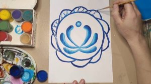 Урок ИЗО  в 5 классе. Гжель.