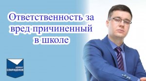 Кто несет ответственность за вред, причиненный в школе? Консультация адвоката.