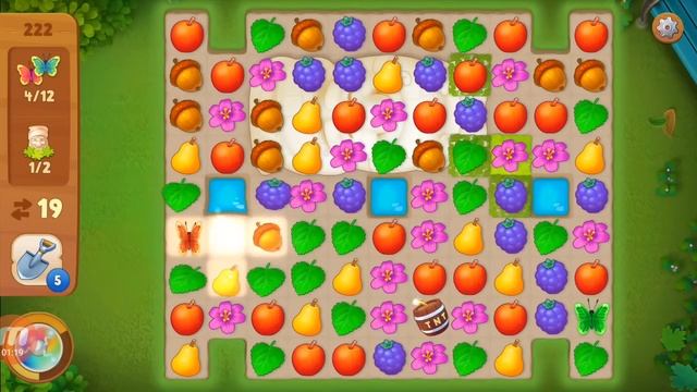 Gardenscapes level 222. смотреть онлайн