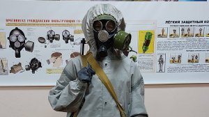 Надевание Общевойскового защитного комплекта (ОЗК) в виде плаща