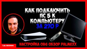 Как подключить ПС 5 к компьютеру при помощи карты видеозахвата Palmexx