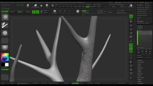 How to make trees in Zbrush with Tree Maker by Artistic Squad смотреть онлайн