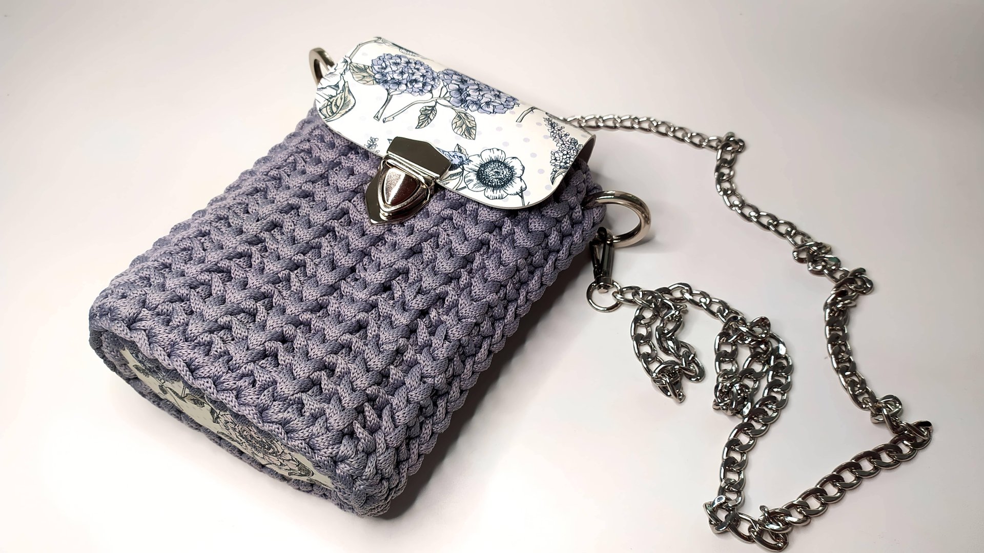 Сумка из полиэфирного шнура мастер класс. Вязание крючком смотреть онлайн