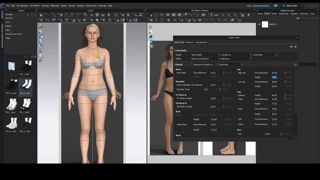 Настройка аватара Clo3d по меркам клиента смотреть онлайн