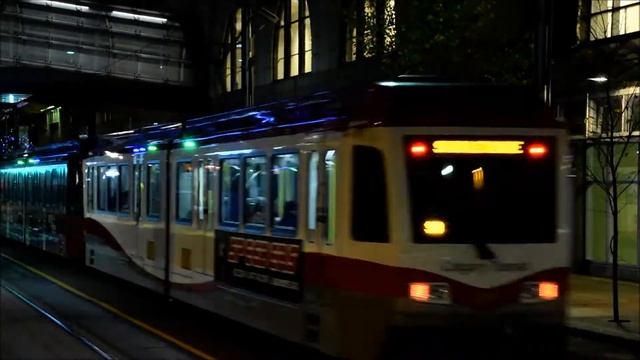 Calgary LRT Station At Night