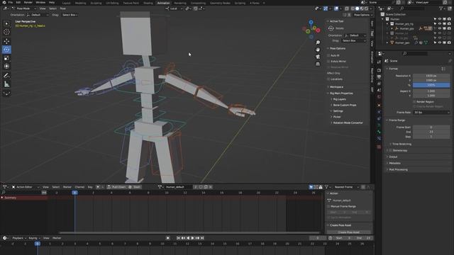 Human Blender Rig | Auto-Rig Pro: Rig Library смотреть онлайн