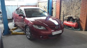 Замена АКПП на Mazda 3  2,3  Мазда 3  2005 года 1часть