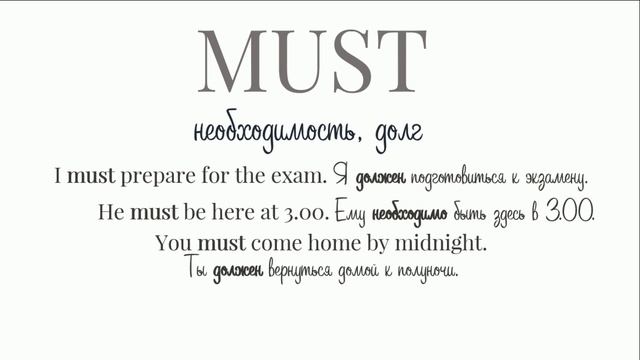 Модальные глаголы. Modal Verbs. смотреть онлайн