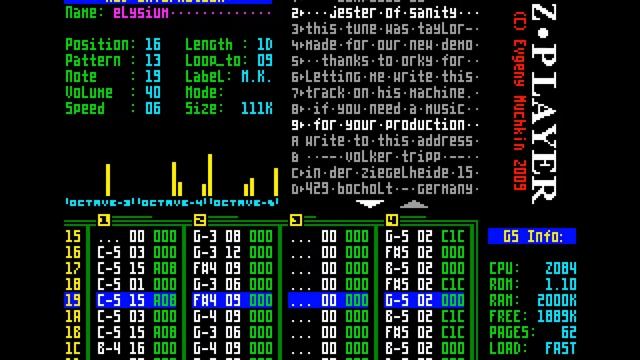 ZX Spectrum General Sound - MOD Music - Elysium by Jester смотреть онлайн