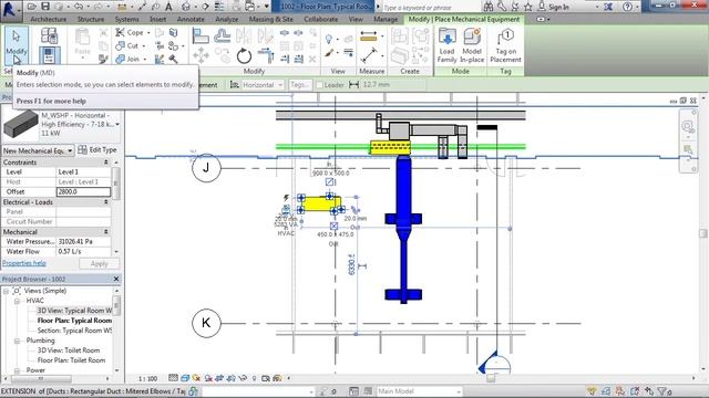 Learning Autodesk Revit MEP | 074 Air Terminals And Mechanical Equipment смотреть онлайн