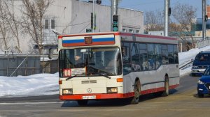 Автобус Mercedes-Benz O405N2(А 946 СН 22)Покатушки по Барнаулу/Ride on the Mercedes-Benz O405N2 bus