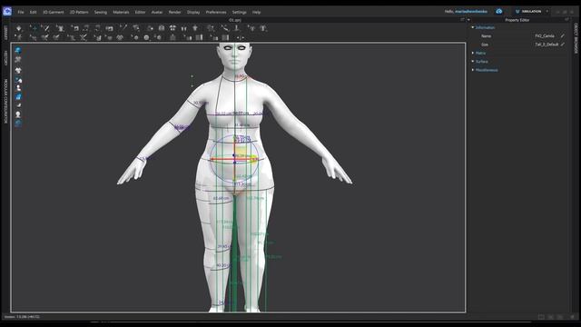 Настройки аватара Clo3D по меркам
