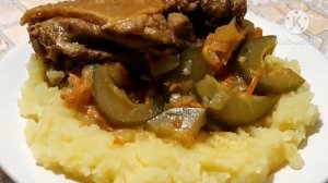 Мясо с овощами в казане, Рецепт вкусного мяса на обед или ужин