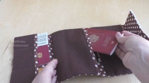 Незаменимая вещь для путешествий Органайзер для документов в дорогу своими руками МК travel clatch