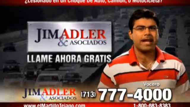 JIM ADLER & ASOCIADOS TV COMMERCIAL GOLPEA PRIMERA, GOLPEA DURO