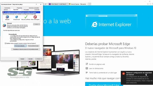 Configuracion de IE para visualizar DVR SEG смотреть онлайн