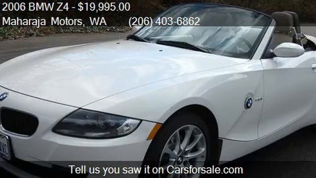 2006 BMW Z4 3.0i For Sale In Seattle, WA 98125 At The Mahara