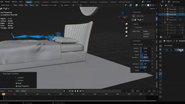 3D Bedroom Interior || Blender 3D || Timelapse смотреть онлайн
