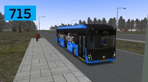 OMSI 2: Электробус №715 Улица Лебедева - Метро Проспект Вернадского