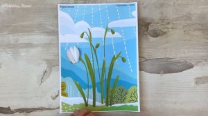 ОБЪЕМНАЯ АППЛИКАЦИЯ из БУМАГИ/ ПОДЕЛКИ с ДЕТЬМИ своими руками/ Весенние поделки / DIY Paper flowers